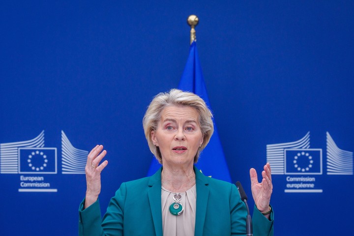 Ursula von der Leyen pidió al gobierno israelí que "reconsidere" el plan militar . Foto: EFE