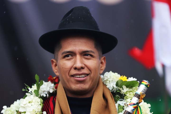 El presidente del senado de Bolivia, Andrónico Rodríguez. Foto: EFE